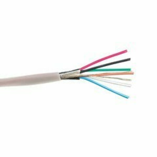 Swe-Tech 3C Shielded Plenum Security Cable, White, 22/6 22 AWG 6 Conductor, Stranded, CMP, Pullbox, 500 foot FWT11K4-56912SF